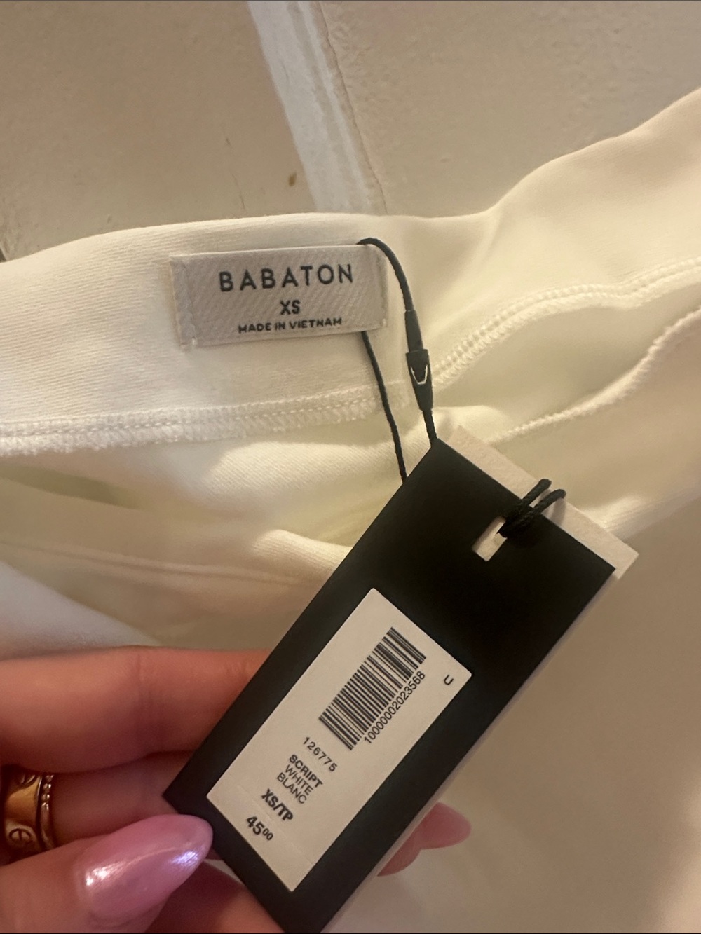 Babaton InterLock Cotton Script Top - Picture 3 of 3